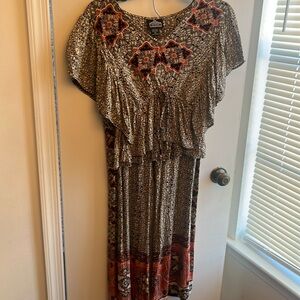 NWOT Angie 2 piece boho top ad flowy pants set size M